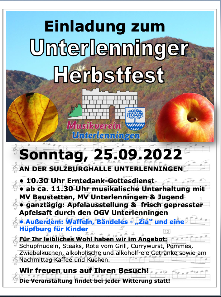 Plakat Herbstfest 22